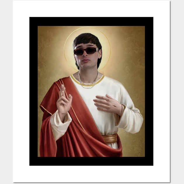 Peso Pluma x jesus meme Peso Pluma Posters and Art Prints TeePublic